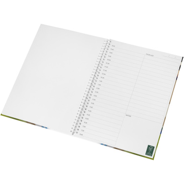 Logo trade business gifts image of: Wire-o A4 notebook hard cover