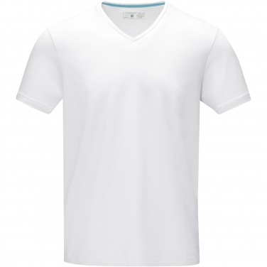 Logotrade promotional giveaway image of: Kawartha short sleeve men's organic V-neck t-shirt
