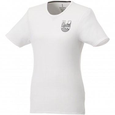 Logo trade advertising products image of: Balfour short sleeve women's organic t-shirt