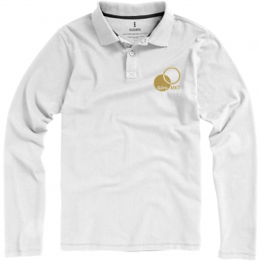 Logo trade advertising products picture of: Oakville long sleeve men's polo