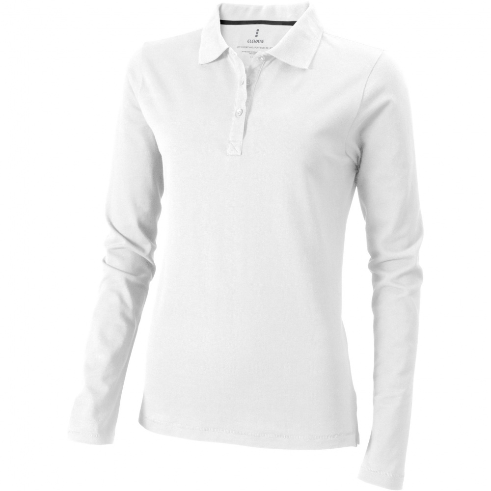Logo trade advertising products image of: Oakville long sleeve women's polo