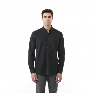Logo trade promotional merchandise picture of: Bigelow long sleeve men's pique shirt