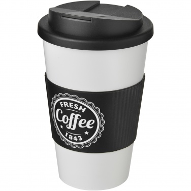 Logo trade promotional gift photo of: Americano® 350 ml tumbler with grip & spill-proof lid