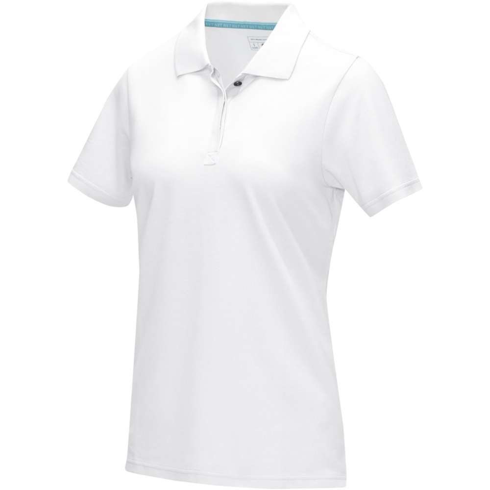 Logotrade promotional products photo of: Graphite short sleeve women’s organic polo