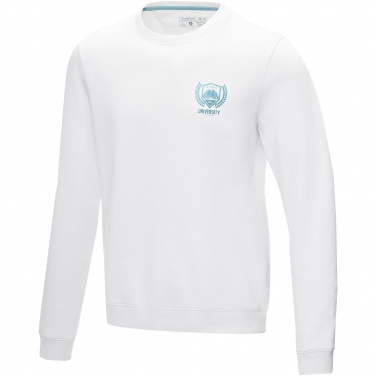 Logo trade promotional products image of: Jasper men’s organic recycled crewneck sweater