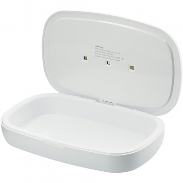 Logo trade promotional product photo of: Capsule UV smartphone sanitizer with 5W wireless charging pad