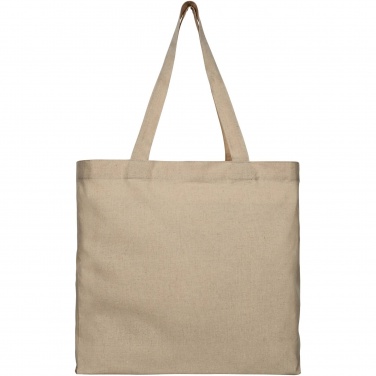 Logo trade promotional products image of: Pheebs 210 g/m² recycled gusset tote bag 13L