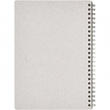 Logo trade promotional merchandise image of: Bianco A5 size wire-o notebook