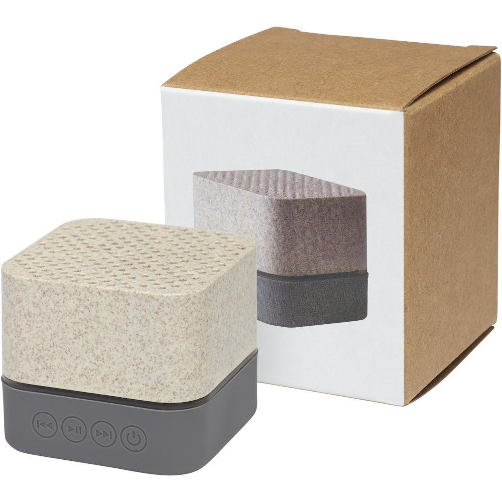 Logo trade promotional products image of: Aira wheat straw Bluetooth® speaker
