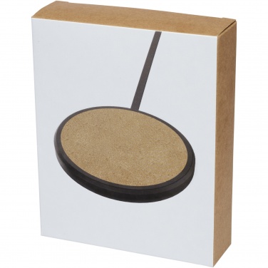Logotrade advertising product picture of: Kivi 10W limestone/cork wireless charging pad