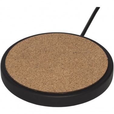 Logo trade promotional giveaways picture of: Kivi 10W limestone/cork wireless charging pad