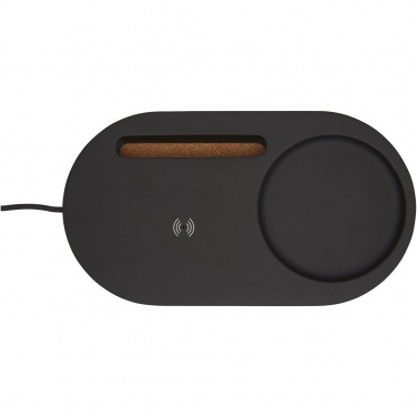 Logo trade promotional gifts picture of: Klip 5W wireless charging desk organizer