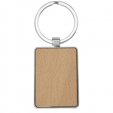 Logotrade promotional giveaway image of: Mauro beech wood rectangular keychain