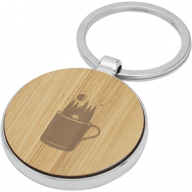 Logotrade promotional gift image of: Nino bamboo round keychain