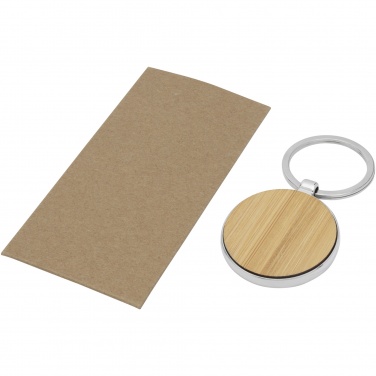 Logotrade corporate gifts photo of: Nino bamboo round keychain