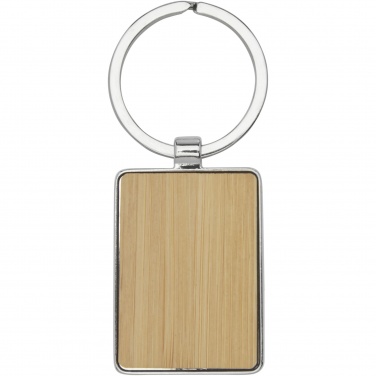 Logotrade promotional merchandise image of: Neta bamboo rectangular keychain