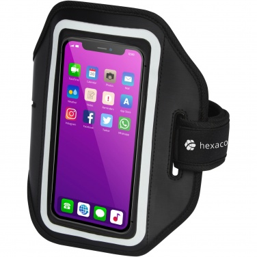Logo trade corporate gifts image of: Haile reflective smartphone bracelet with transparent cover