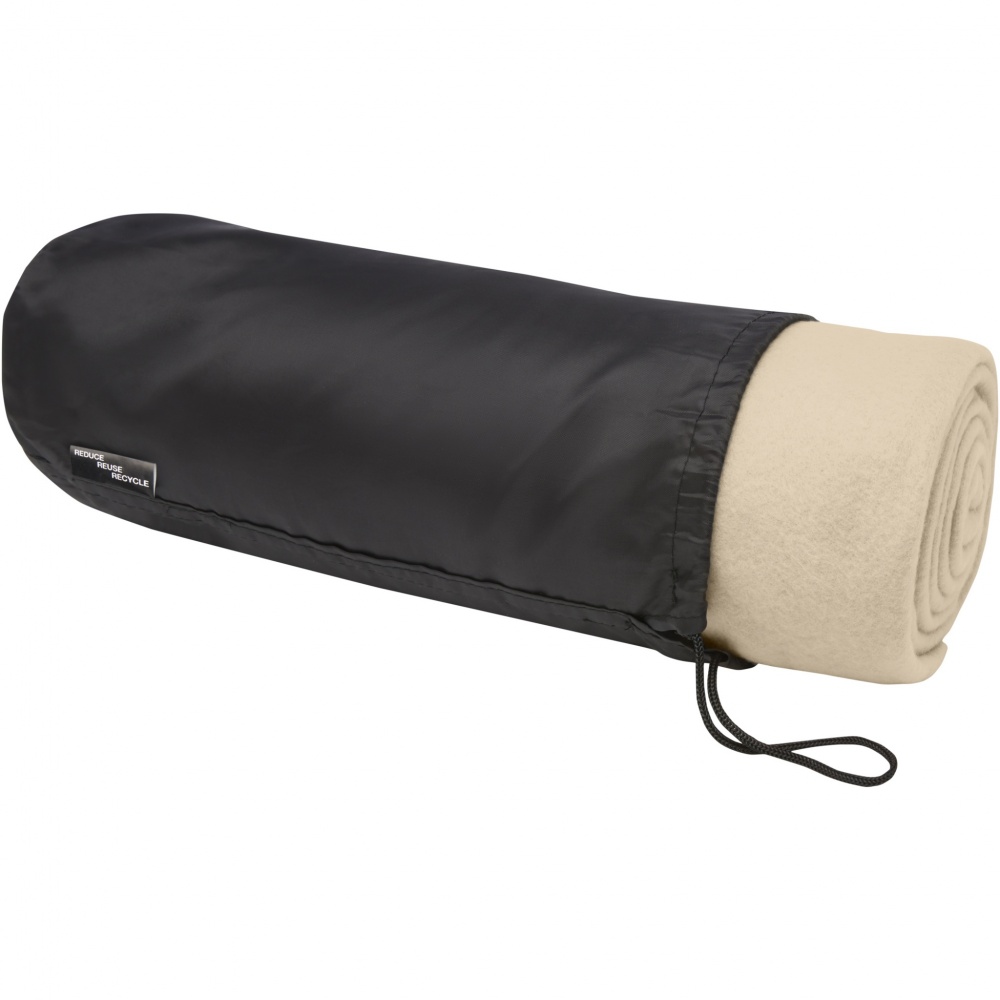 Logo trade corporate gifts picture of: Willow GRS RPET polar fleece blanket