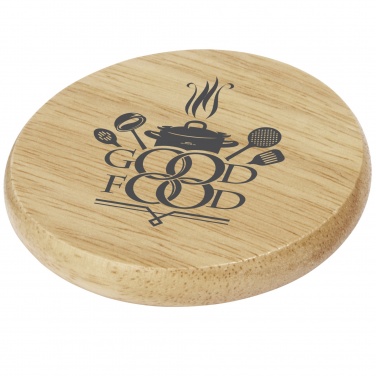 Logotrade advertising product image of: Scoll wooden coaster with bottle opener