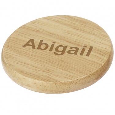 Logo trade advertising products picture of: Scoll wooden coaster with bottle opener