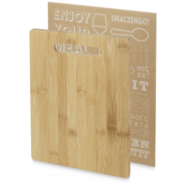 Logo trade promotional gift photo of: Basso bamboo cutting board
