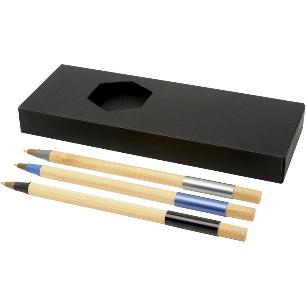 Logotrade promotional product image of: Kerf 3-piece bamboo pen set