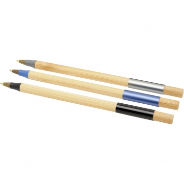 Logo trade business gift photo of: Kerf 3-piece bamboo pen set