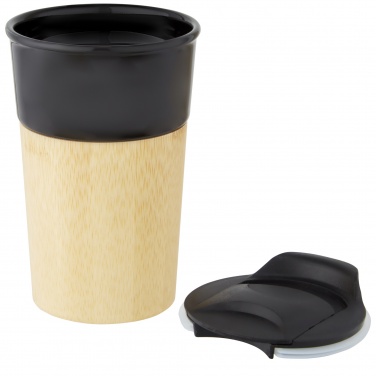 Logo trade promotional items picture of: Pereira 320 ml porcelain mug with bamboo outer wall