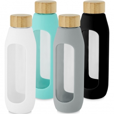 Logo trade corporate gifts picture of: Tidan 600 ml borosilicate glass bottle with silicone grip