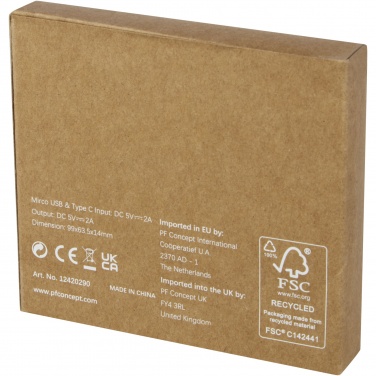 Logotrade promotional gifts photo of: Loop 5000 mAh recycled plastic power bank