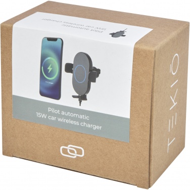 Logotrade promotional products photo of: Pilot 15W wireless automatic car charger 