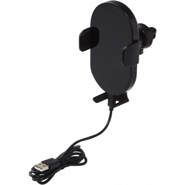 Logo trade corporate gifts picture of: Pilot 15W wireless automatic car charger 