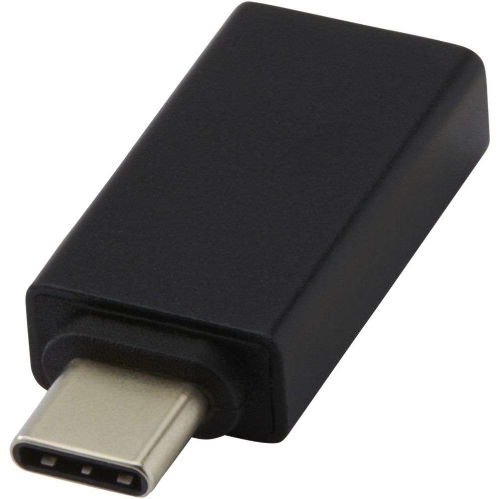 Logo trade corporate gifts image of: ADAPT aluminum USB-C to USB-A 3.0 adapter