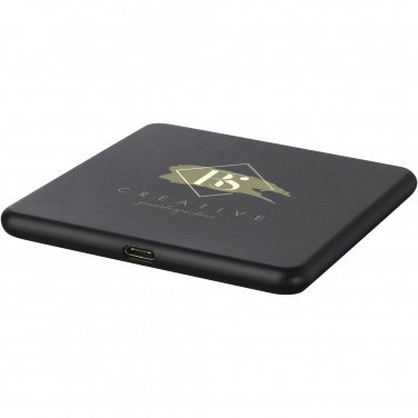 Logo trade promotional products picture of: Loop 10W recycled plastic wireless charging pad