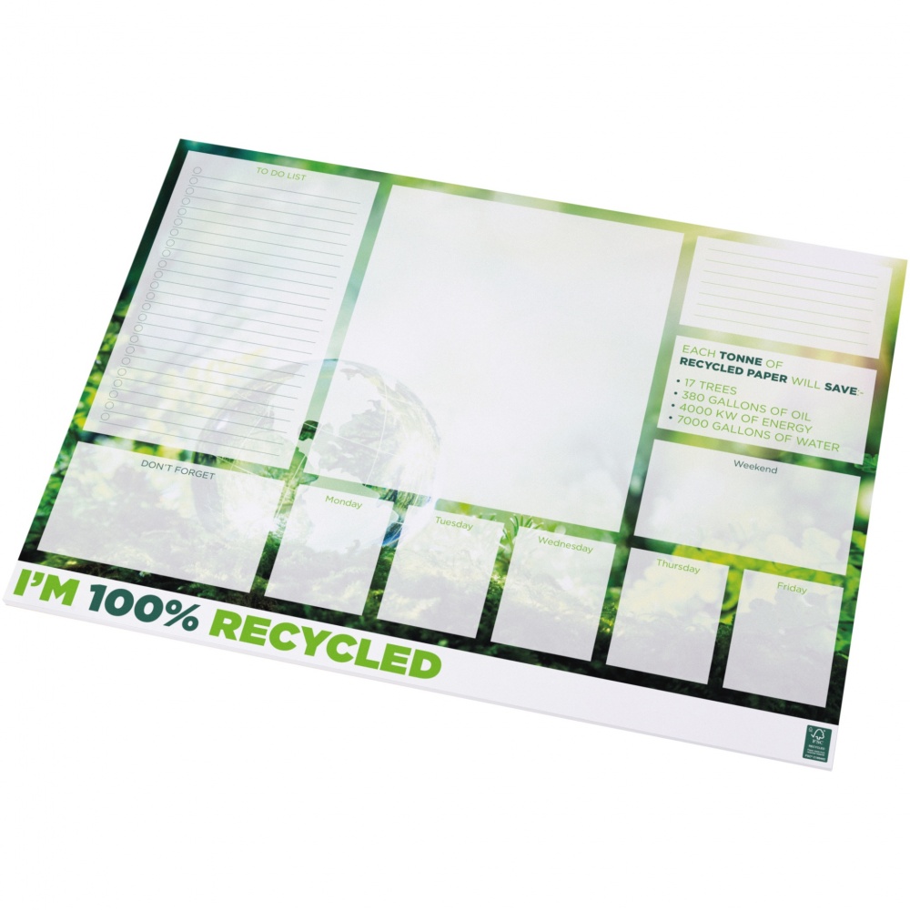 Logotrade promotional item image of: Desk-Mate® A2 recycled notepad