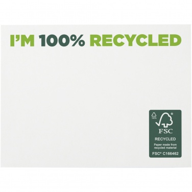 Logotrade promotional product image of: Sticky-Mate® recycled sticky notes 100x75 mm