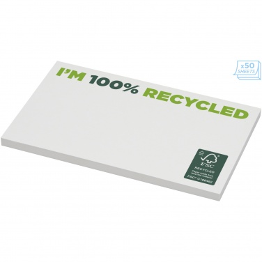 Logo trade promotional merchandise image of: Sticky-Mate® recycled sticky notes 127 x 75 mm