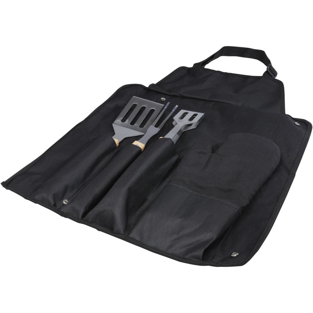 Logotrade promotional merchandise photo of: Gril 3-piece BBQ tools set and glove 