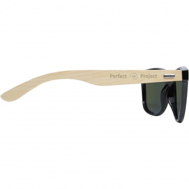 Logotrade promotional item picture of: Taiyō rPET/bamboo mirrored polarized sunglasses in gift box