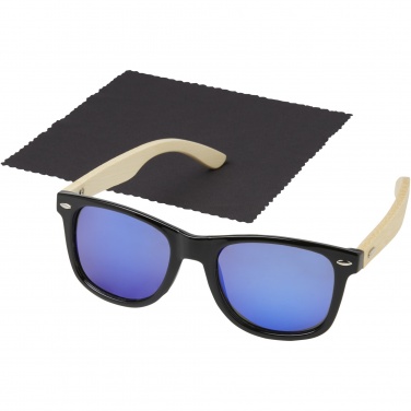 Logo trade business gift photo of: Taiyō rPET/bamboo mirrored polarized sunglasses in gift box