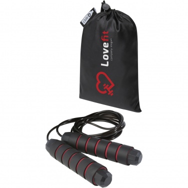 Logo trade business gifts image of: Austin soft skipping rope in recycled PET pouch