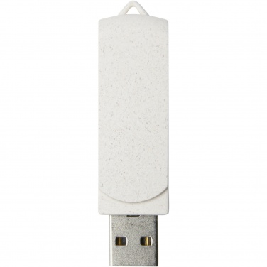 Logo trade advertising product photo of: Rotate 4GB wheat straw USB flash drive