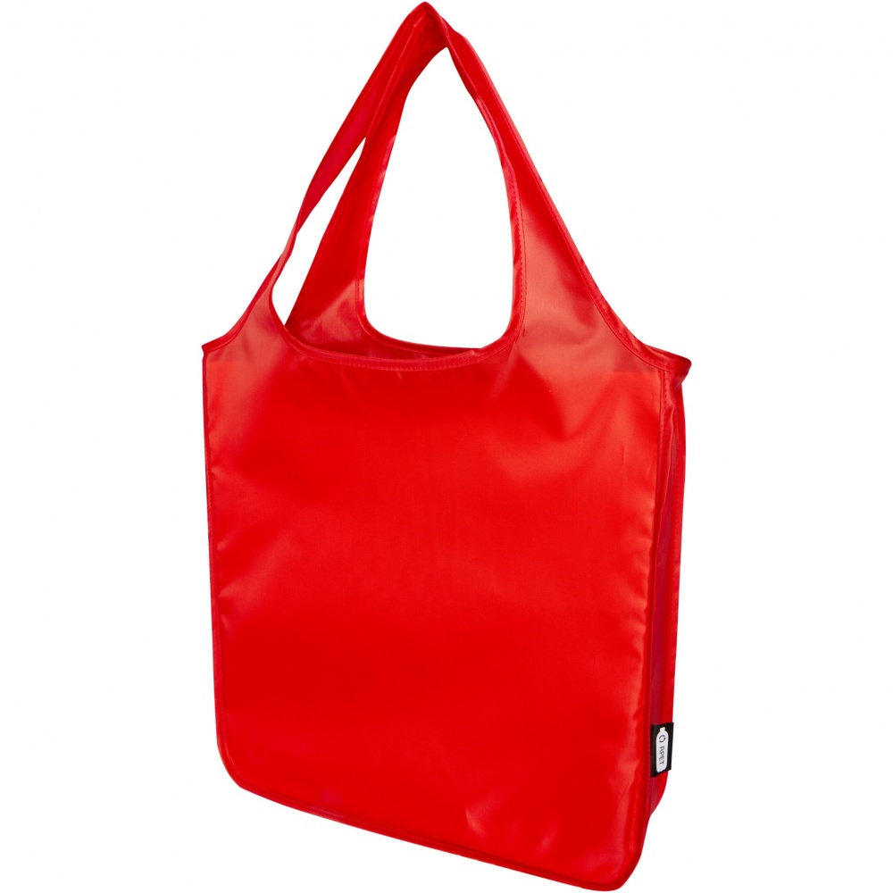 Logo trade promotional giveaways image of: Ash RPET large foldable tote bag 14L