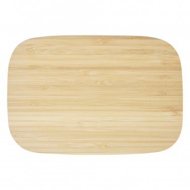 Logo trade promotional items picture of: Tite stainless steel lunch box with bamboo lid