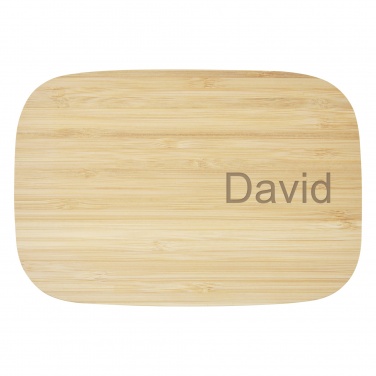Logotrade promotional merchandise image of: Tite stainless steel lunch box with bamboo lid