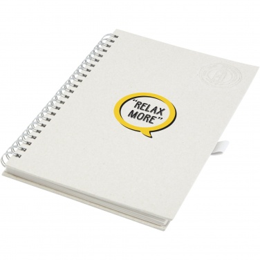 Logotrade promotional product picture of: Dairy Dream A5 size reference recycled milk cartons spiral notebook