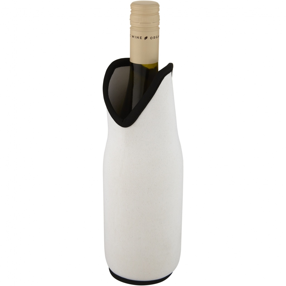 Logo trade promotional items image of: Noun recycled neoprene wine sleeve holder