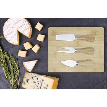 Logotrade promotional giveaway picture of: Ement bamboo cheese board and tools