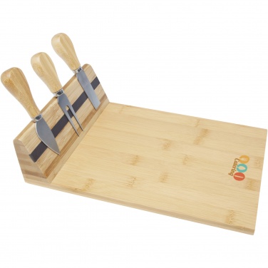Logo trade promotional products picture of: Mancheg bamboo magnetic cheese board and tools