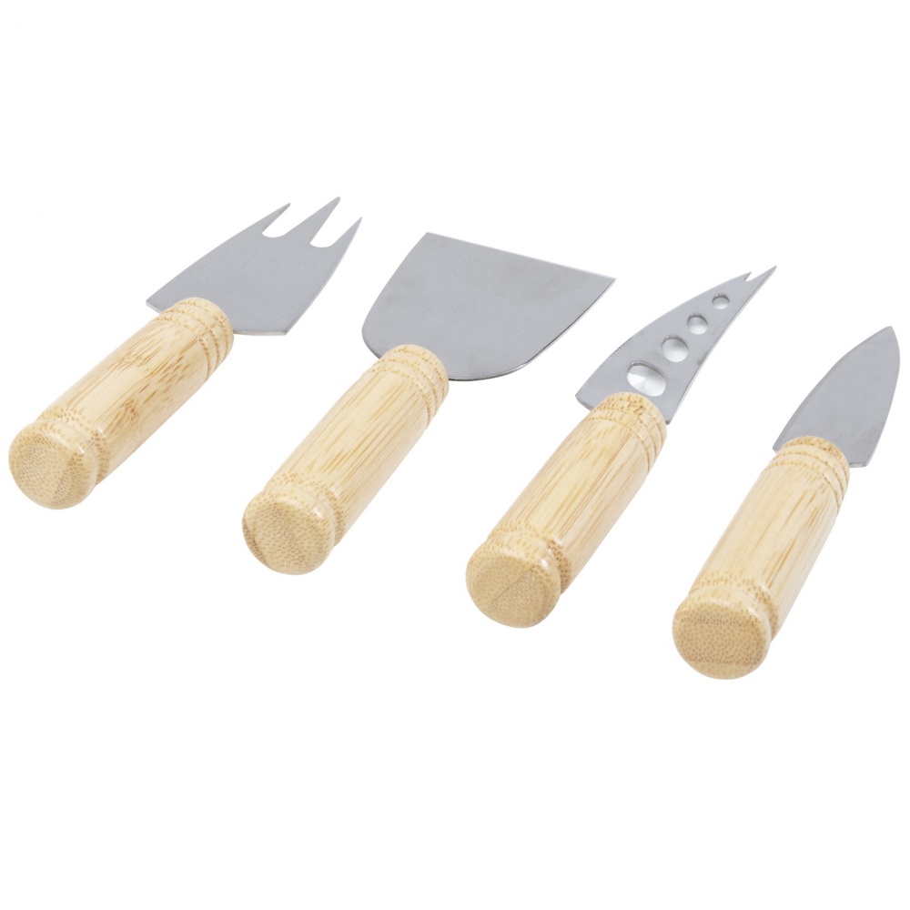 Logotrade promotional merchandise photo of: Cheds 4-piece bamboo cheese set